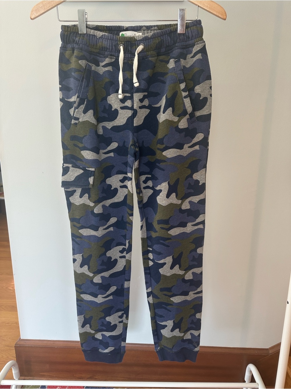BODEN boys Jogger. Blue Camo. 12Y w/ pockets. NWOT.